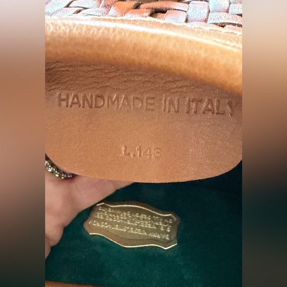 Barry Kieselstein-Cord Woven Leather Crossbody Bag in Brown with Gold Hardware - Picture 4 of 11